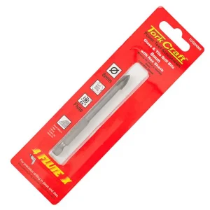 Tork Craft - Glass & Tile Drill 8mm 4 Flute with Hex Shank