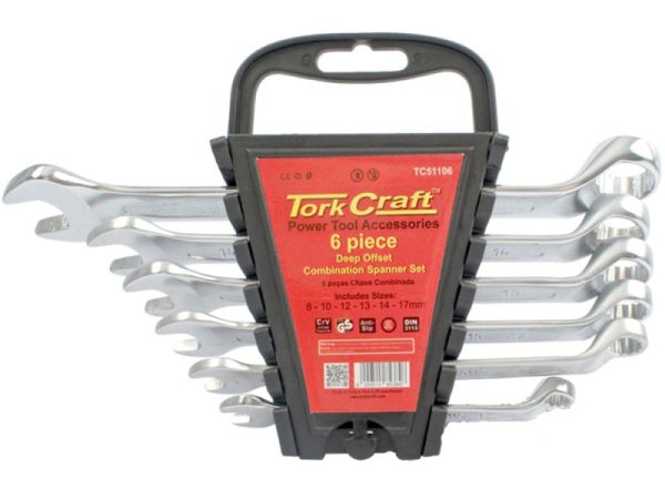 Tork Craft - 6PCS Deep Offset Spanner Set