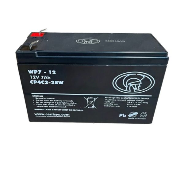 Centurion Gate Motor Battery 12V 7.2AH